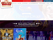 Tablet Screenshot of circus-productions.com